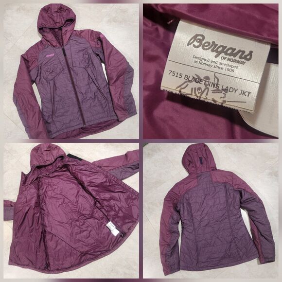 Bergans of Norway Womens M Medium Bladet Insulated Lady Ski Tour Hooded Jacket - Picture 1 of 13